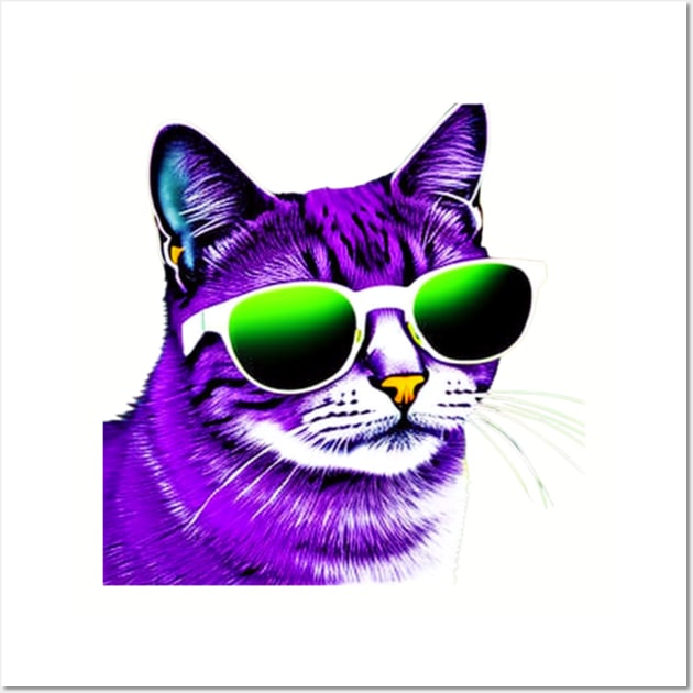 coolest cat #4 Wall Art by ThePawPrintShoppe